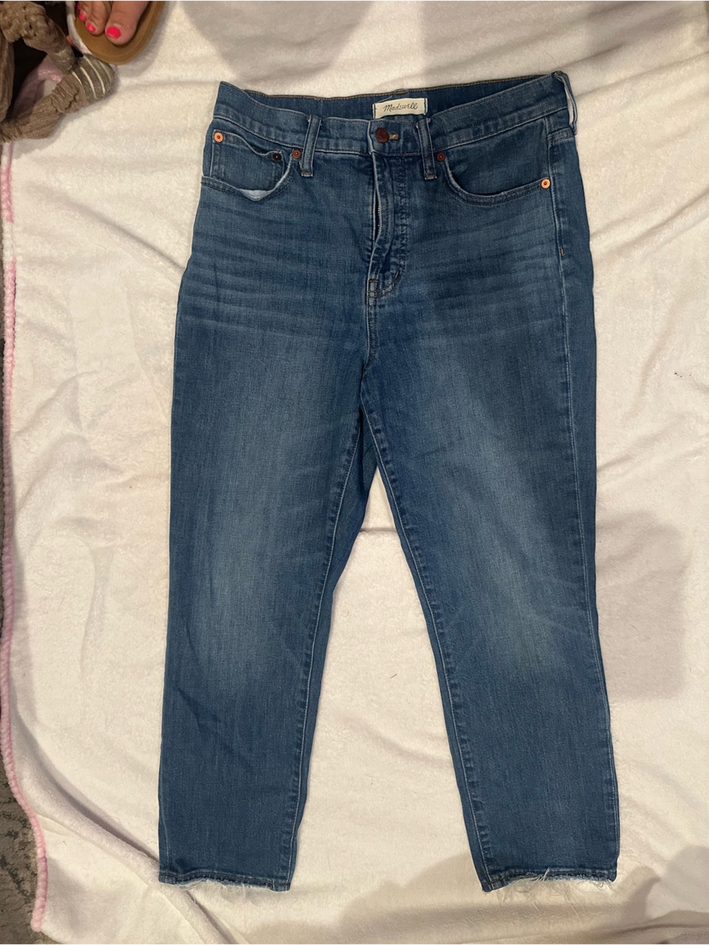 Madewell Vintage Crop Jeans Classic Blue Size 29
